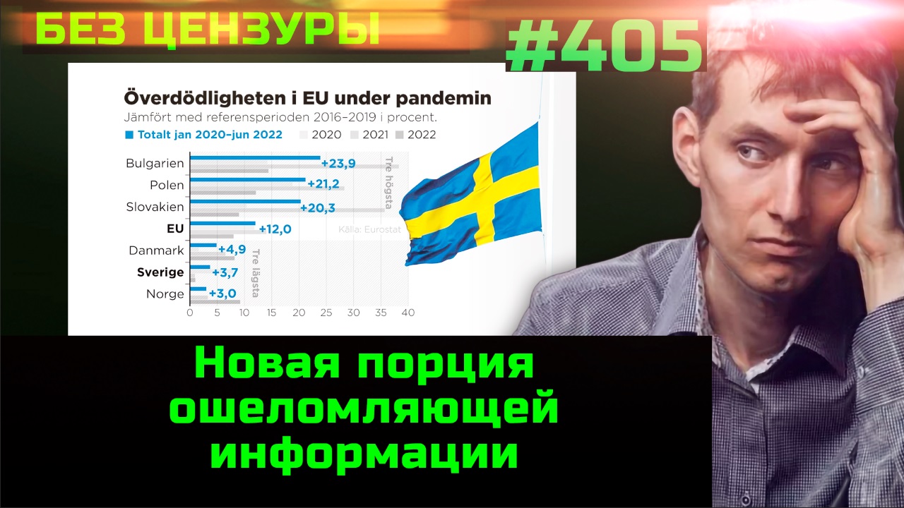 #405 ЕС - территория калек. Шведы перестали умирать. Таблетки 